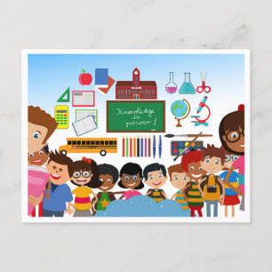 Cartes Pour Fêtes Annuelles Bienvenue aux enfants de retour