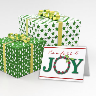 Cartes Pour Fêtes Annuelles Bienvenue de Noël Confort & Joie