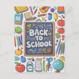 Cartes Pour Fêtes Annuelles Bienvenue de retour à l'école !