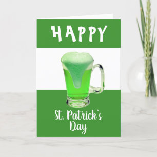 Cartes Pour Fêtes Annuelles Bière verte Joyeuse Saint Patrick`s day
