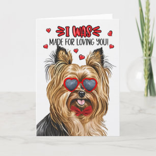 Cartes Pour Fêtes Annuelles Biewer Terrier Chien fait pour vous aimer Valentin