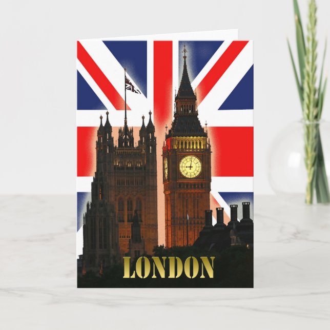 Cartes Pour Fêtes Annuelles Big Ben, Londres, Angleterre (Devant)