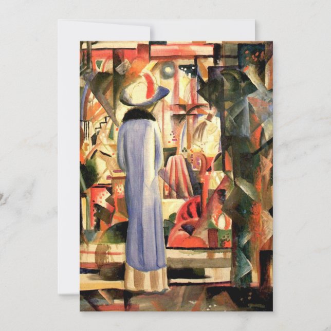 Cartes Pour Fêtes Annuelles Big Bright Showcase par August Macke (Devant)