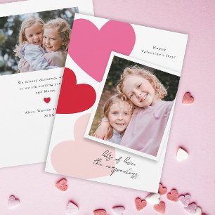 Cartes Pour Fêtes Annuelles Big Hearts Photo Valentine's