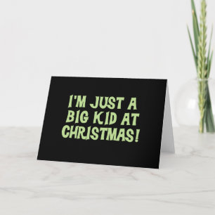 Cartes Pour Fêtes Annuelles Big Kid à Noël Tshirts et cadeaux
