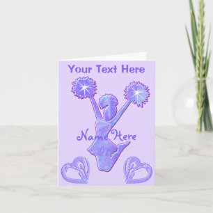 Cartes Pour Fêtes Annuelles BIG Personalized Cheerleader Card with Your Text