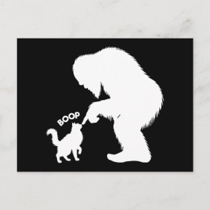 Cartes Pour Fêtes Annuelles Bigfoot Joueuse Chat à Longs Poils Boop