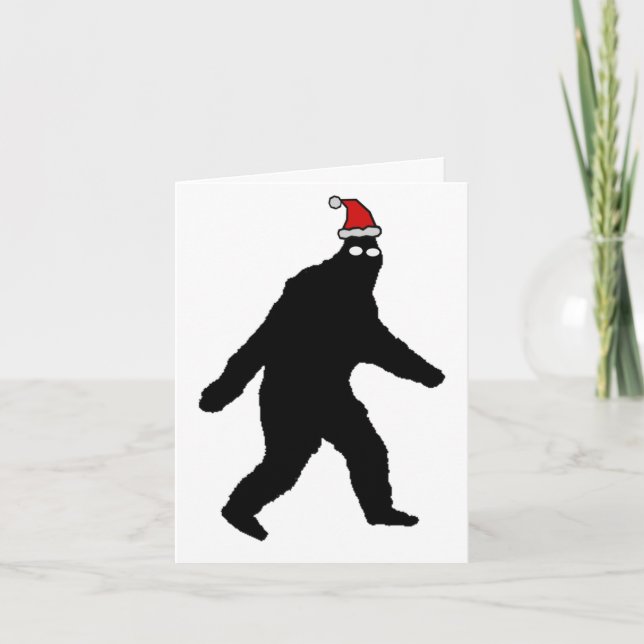 Cartes Pour Fêtes Annuelles Bigfoot joyeux Squatchmas ! (Devant)