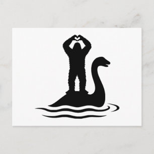 Cartes Pour Fêtes Annuelles Bigfoot Monstre du Loch Ness