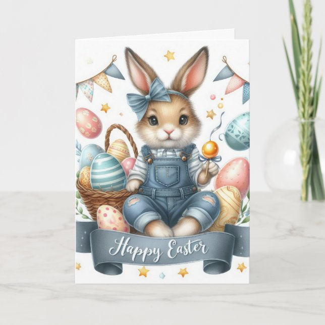 Cartes Pour Fêtes Annuelles Bignon de Pâques (Devant)