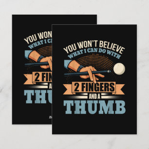 Cartes Pour Fêtes Annuelles Billard drôle de piscine