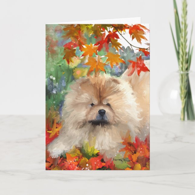 Cartes Pour Fêtes Annuelles BINDI PLAYDATE Chow Artcards (Devant)