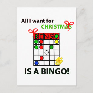 Cartes Pour Fêtes Annuelles BINGO I want a bingo for Christmas