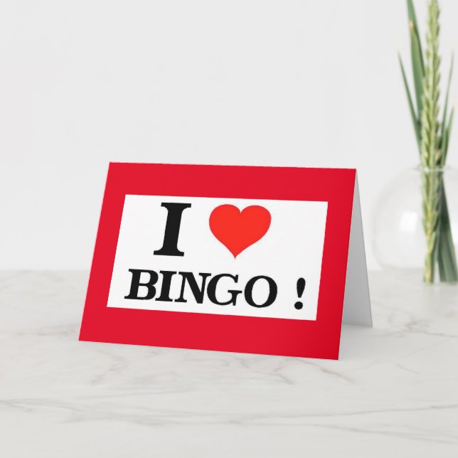 Cartes Pour Fêtes Annuelles Bingo-test et vous d'amour de Valentine I (Devant)
