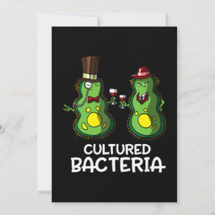 Cartes Pour Fêtes Annuelles biologie culture bactéries drôle étudiant science