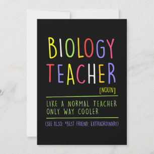 Cartes Pour Fêtes Annuelles biologie professeur biologiste sciences enseigner