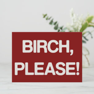 Cartes Pour Fêtes Annuelles Birch Please Noël drôle de famille appariée