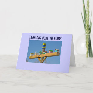 CARTES POUR FÊTES ANNUELLES BIRDHOUSE EASTER SALUT