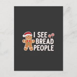 Cartes Pour Fêtes Annuelles  Biscuit au gingembre Noël drôle de pâtisserie de 