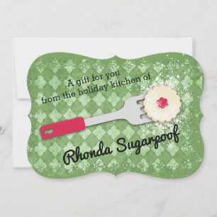 Cartes Pour Fêtes Annuelles biscuit de Noël spatule sucre en poudre cuisson
