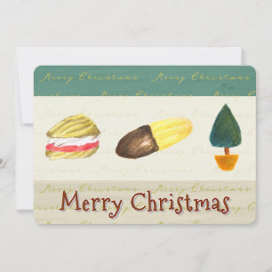 Cartes Pour Fêtes Annuelles Biscuits Cookies Noël Rustique Cosy Plat