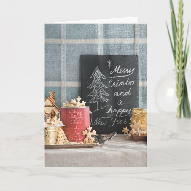 Cartes Pour Fêtes Annuelles Biscuits ou biscuits de Noël (Devant)