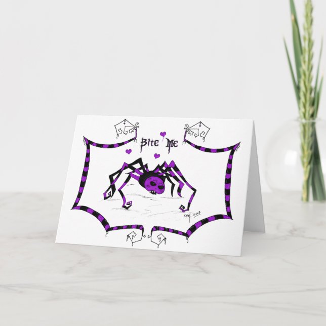 Cartes Pour Fêtes Annuelles Bite-moi (Devant)