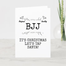 BJJ Christmas Fun Let's Tap Père Noël personnalisé