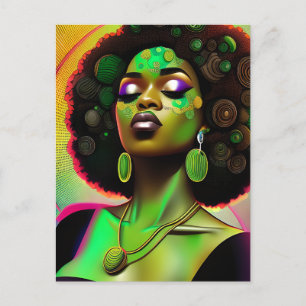 Cartes Pour Fêtes Annuelles Black Girl Magic Anniversaire Sista Melanin Femme