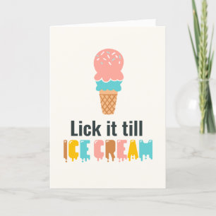 Cartes Pour Fêtes Annuelles Blague de glace de la Saint-Valentin drôle