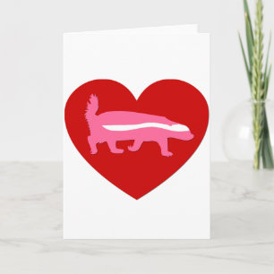 Cartes Pour Fêtes Annuelles blaireau de miel valentine