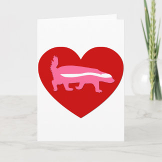 Cartes Pour Fêtes Annuelles blaireau de miel valentine