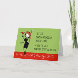 Cartes Pour Fêtes Annuelles Blanc Noël Funky Sisterhood Christmas Card