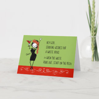 Cartes Pour Fêtes Annuelles Blanc Noël Funky Sisterhood Christmas Card