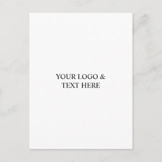 Cartes Pour Fêtes Annuelles Blanc Personnalisé – Votre Logo & Texte Ici