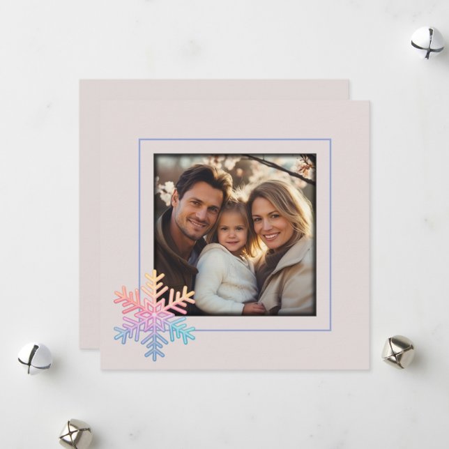 Cartes Pour Fêtes Annuelles Blanche-Neige simple (Devant/Arrière en situation)
