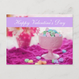 Cartes Pour Fêtes Annuelles Blank - Coeur de bonbons "Heureuse Sainte-Valentin