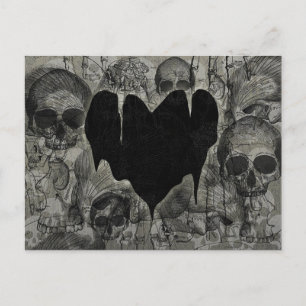Cartes Pour Fêtes Annuelles Bleak Heart Gothique Valentine