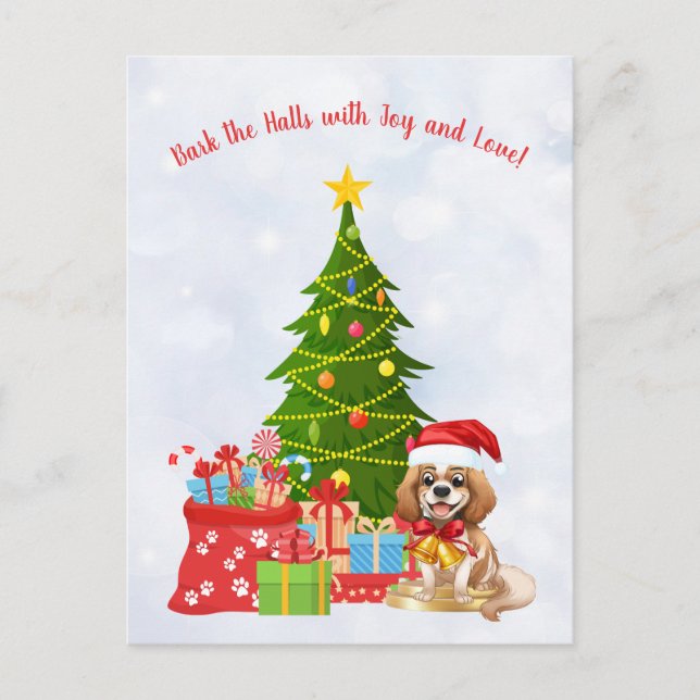 Cartes Pour Fêtes Annuelles Blenheim Cavalier Noël du roi Charles Spaniel (Devant)