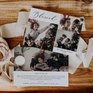 Cartes Pour Fêtes Annuelles Blessé délicat 4 Photo Noël Newsletter