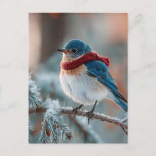 Cartes Pour Fêtes Annuelles Bleu adorable dans un écusson