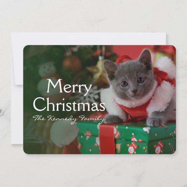 Cartes Pour Fêtes Annuelles Bleu bleu russe et Noël (Devant)