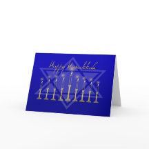 Bleu de Hanoukka Menorah