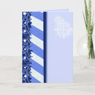 Cartes Pour Fêtes Annuelles Bleu d'hiver