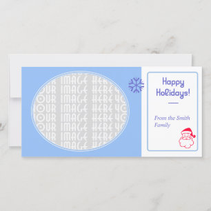 Cartes Pour Fêtes Annuelles Bleu doux