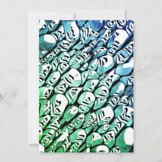 Cartes Pour Fêtes Annuelles Bleu et vert