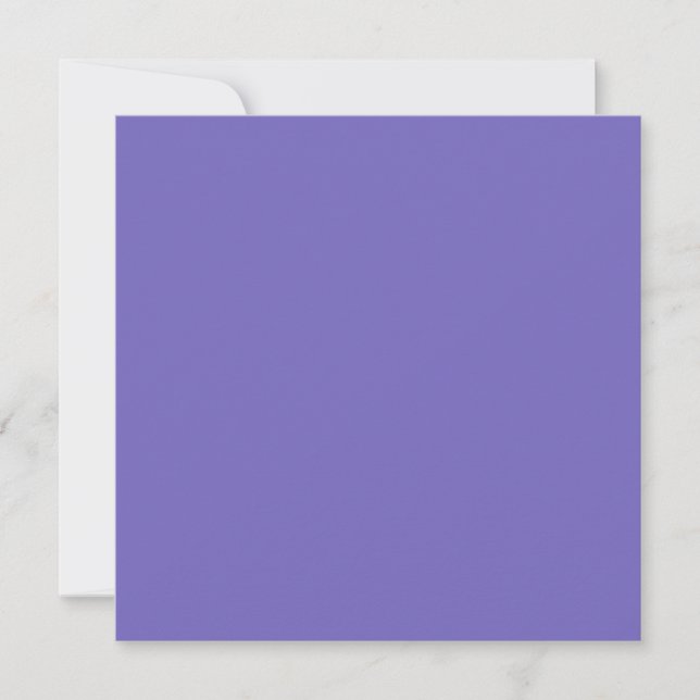Cartes Pour Fêtes Annuelles Bleu-violet (Crayola) (couleur solide) (Devant)