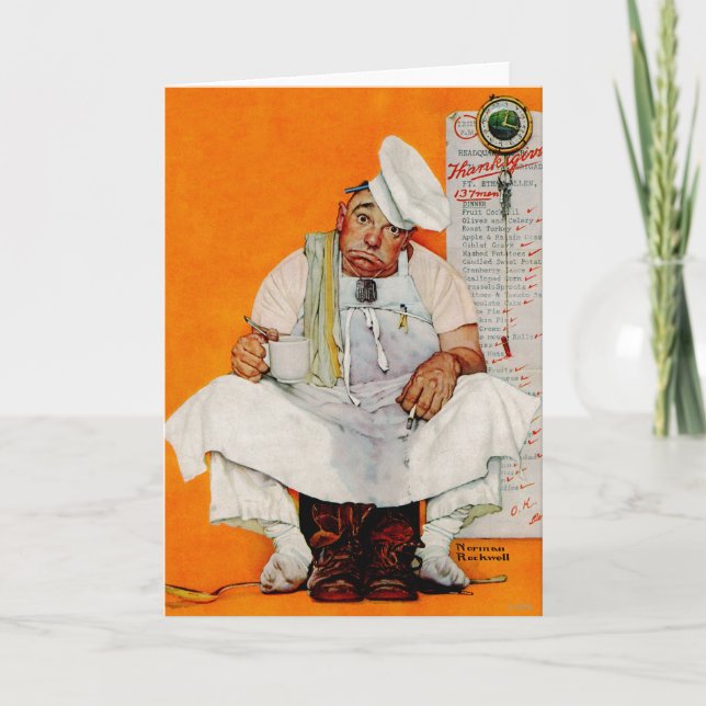 Cartes Pour Fêtes Annuelles Bleus de jour de thanksgiving (Devant)
