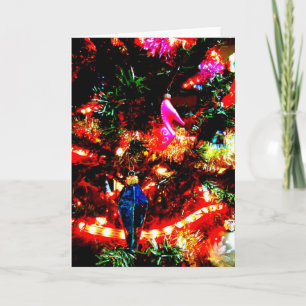Cartes Pour Fêtes Annuelles Bling d'arbre de Noël