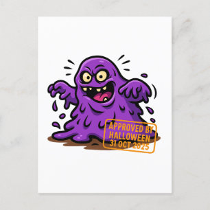 Cartes Pour Fêtes Annuelles Blob Cartoon – Approuvé par Halloween